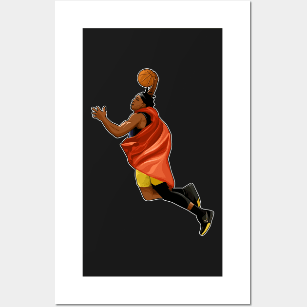 Dwight Howard Flying Dunks Wall Art by RunAndGow